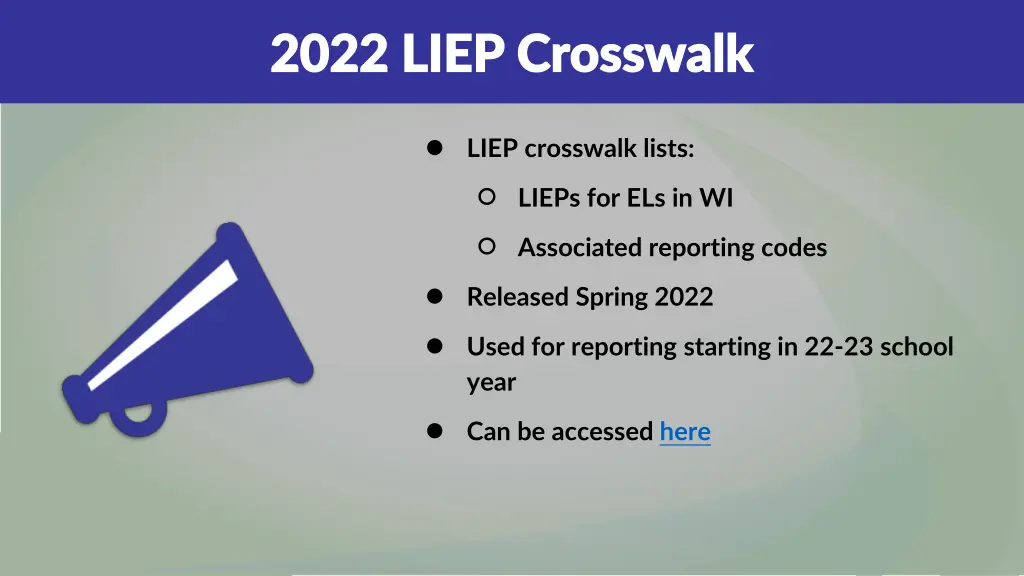 2022 liep crosswalk 2022 liep crosswalk