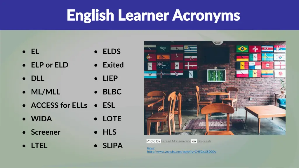 english learner acronyms english learner acronyms