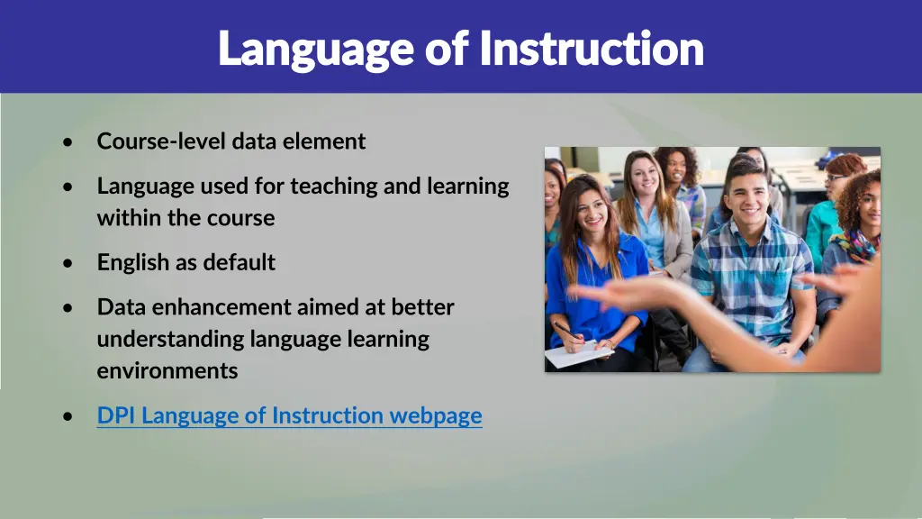 language of instruction language of instruction