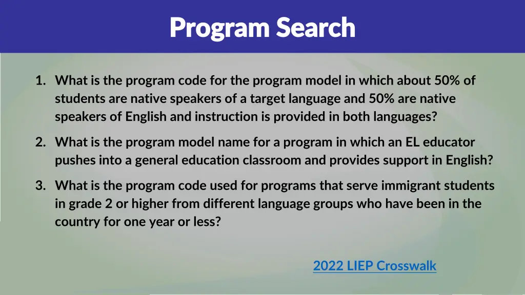 program search program search