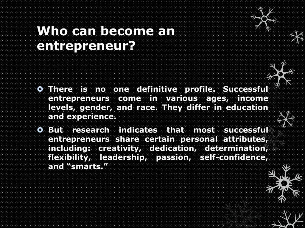 who can become an entrepreneur