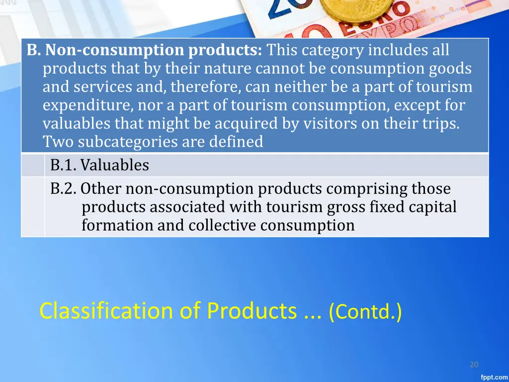 b non consumption products this category includes