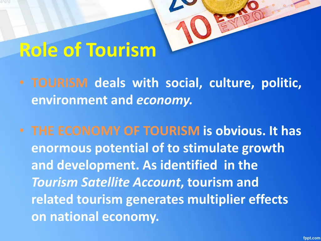 role of tourism