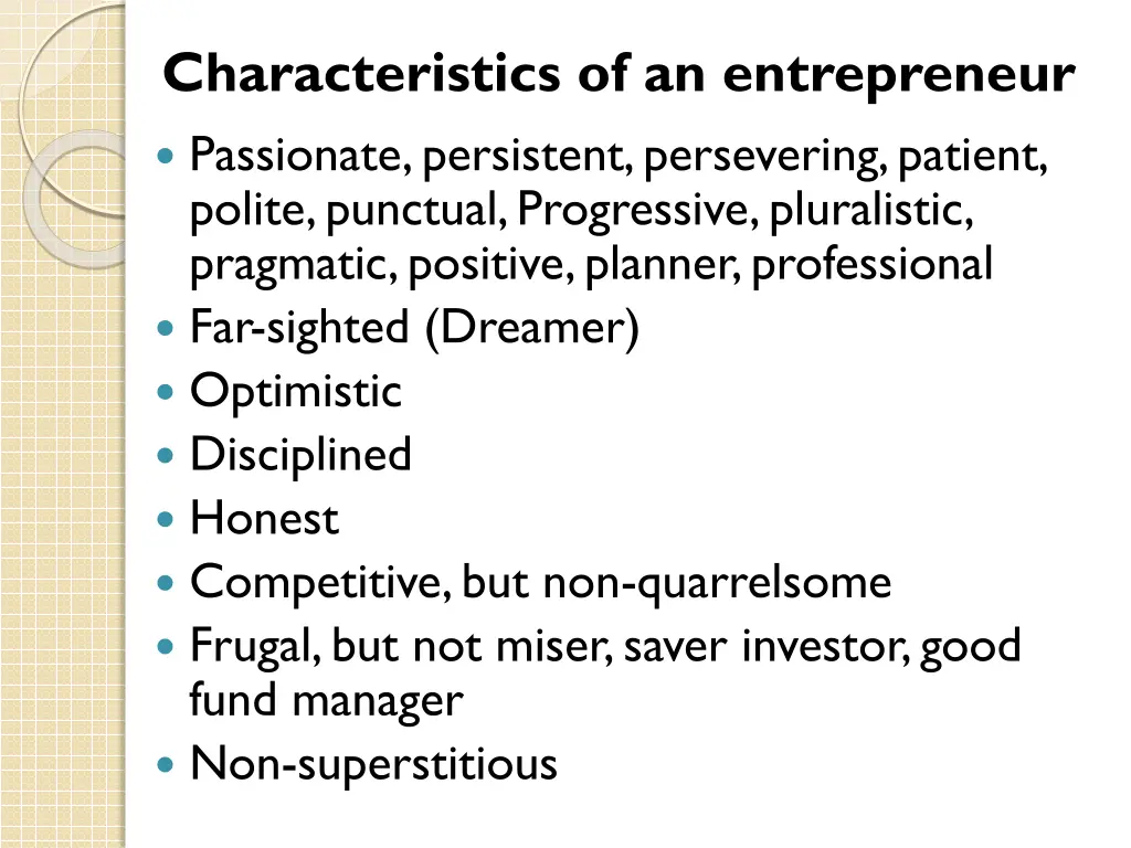 characteristics of an entrepreneur passionate