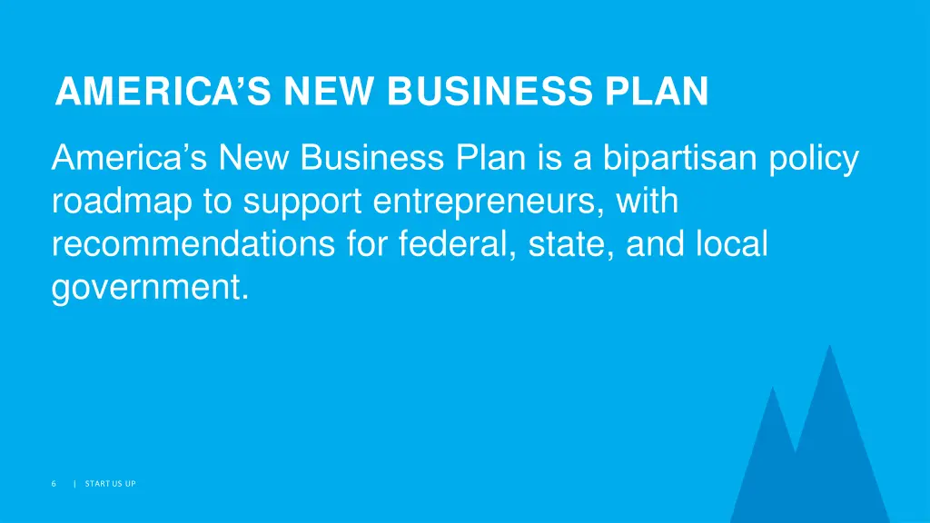 america s new business plan