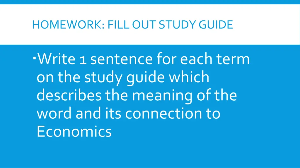 homework fill out study guide 1