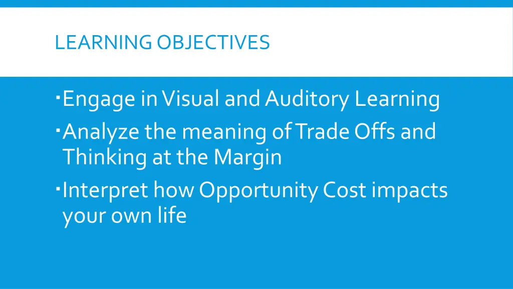 learning objectives 1