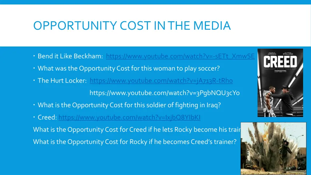 opportunity cost in the media