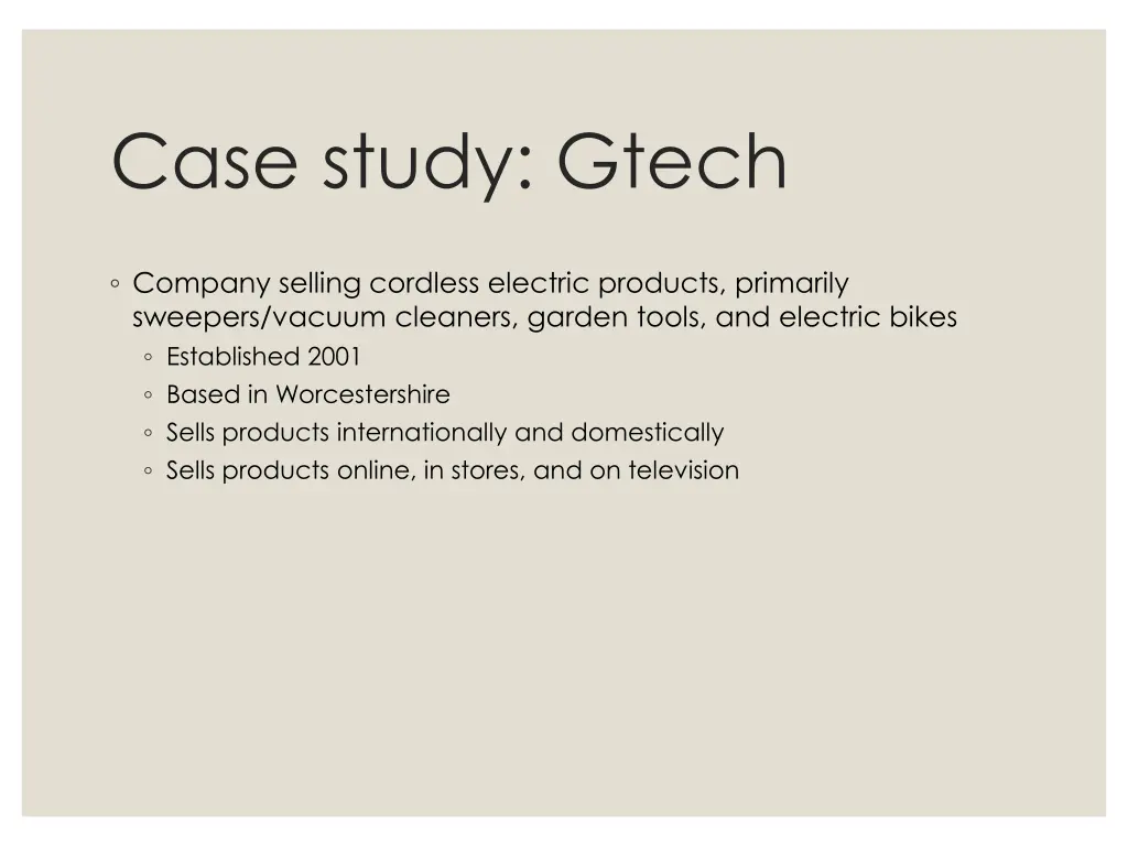 case study gtech