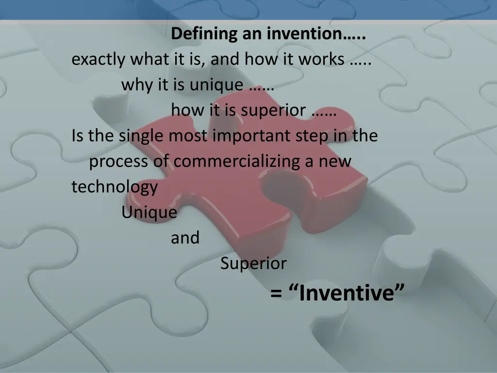 defining an invention