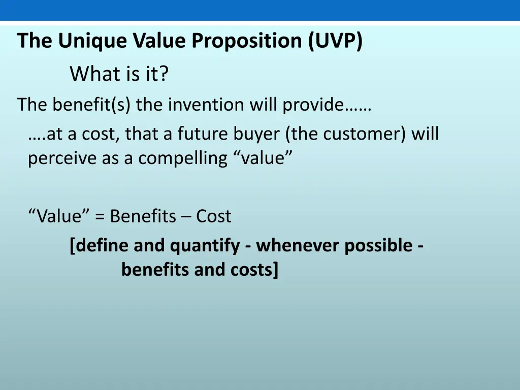 the unique value proposition uvp what