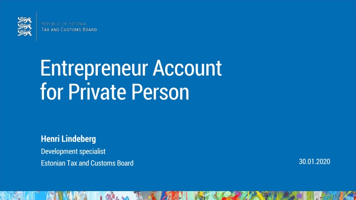 entrepreneuraccount forprivateperson