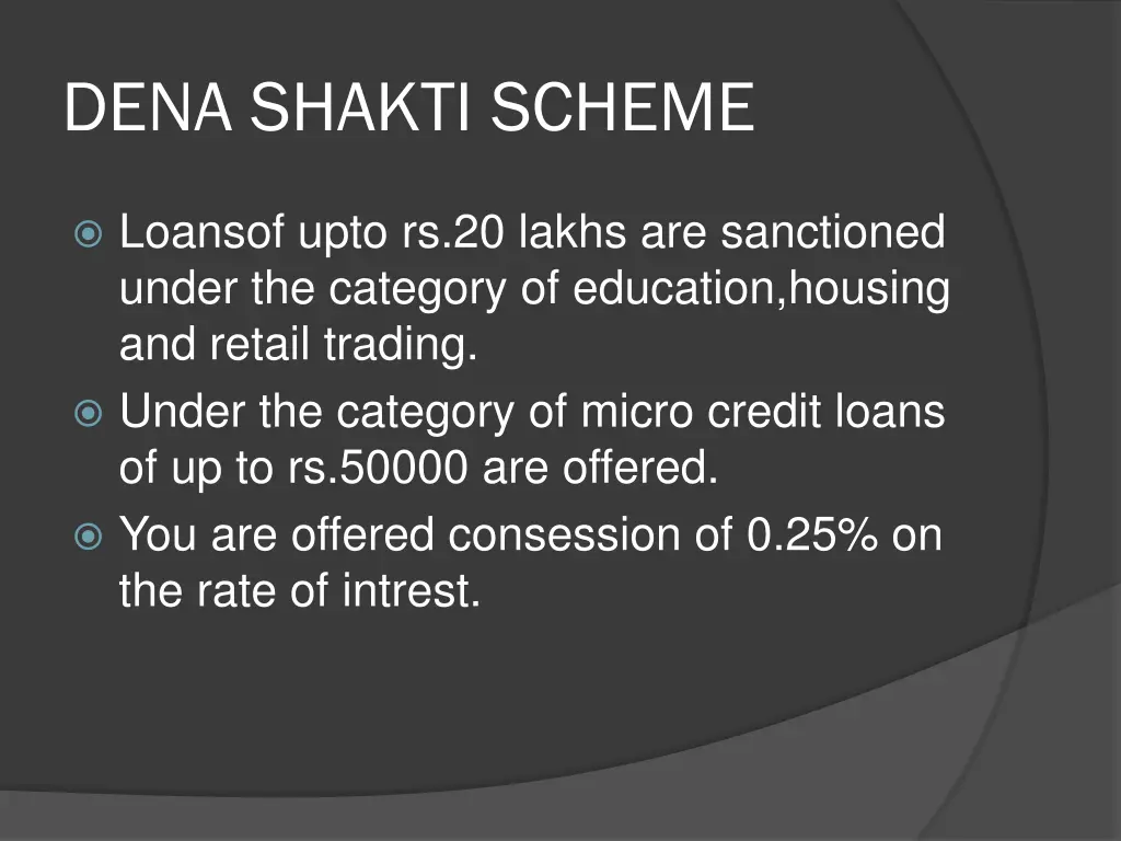 dena shakti scheme