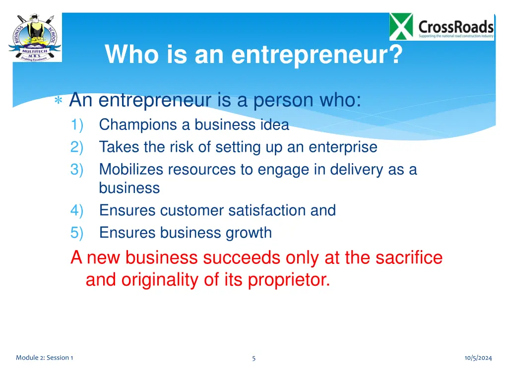 who is an entrepreneur