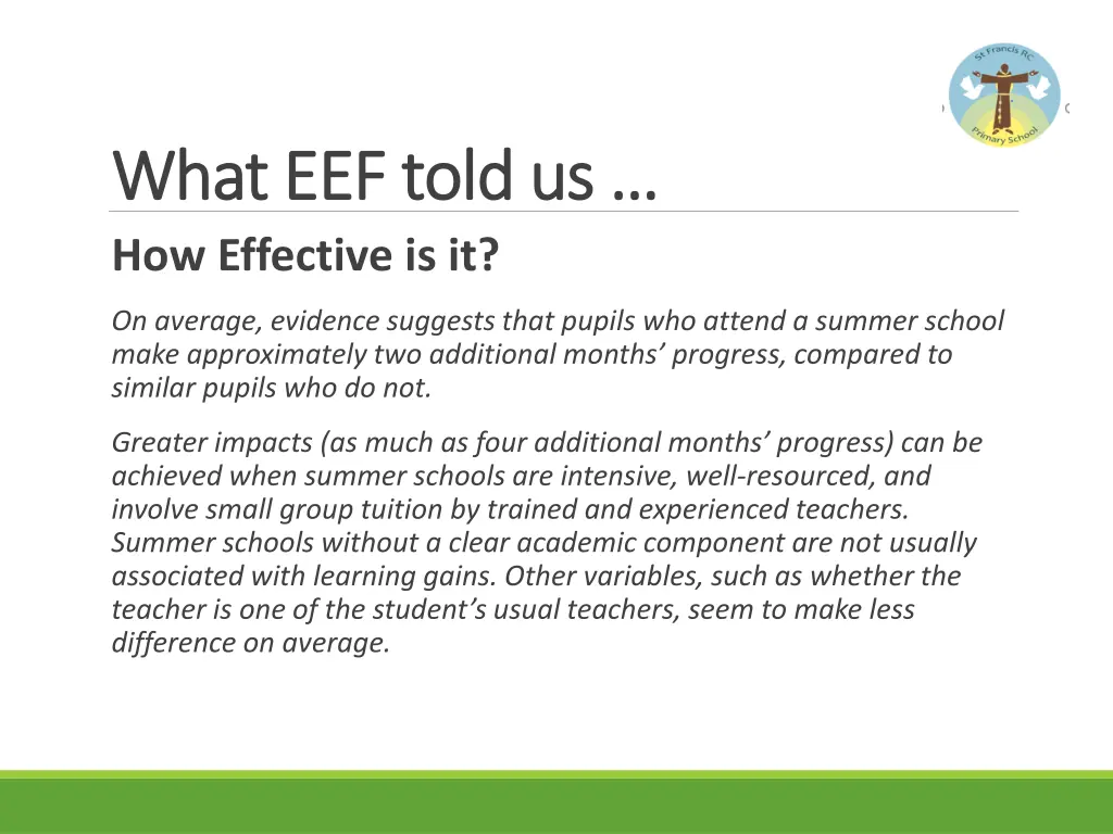 what eef told us what eef told us