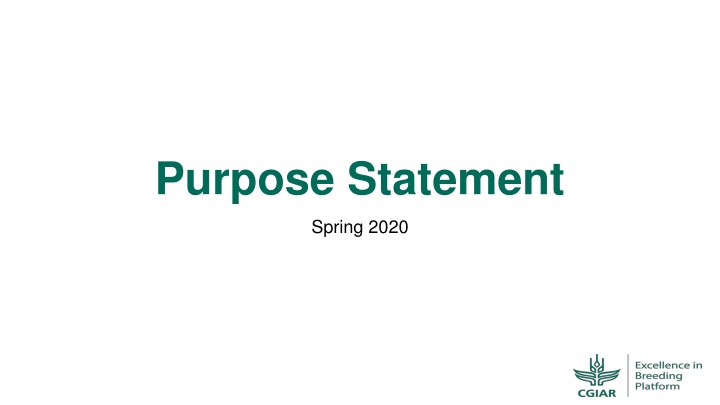 purpose statement