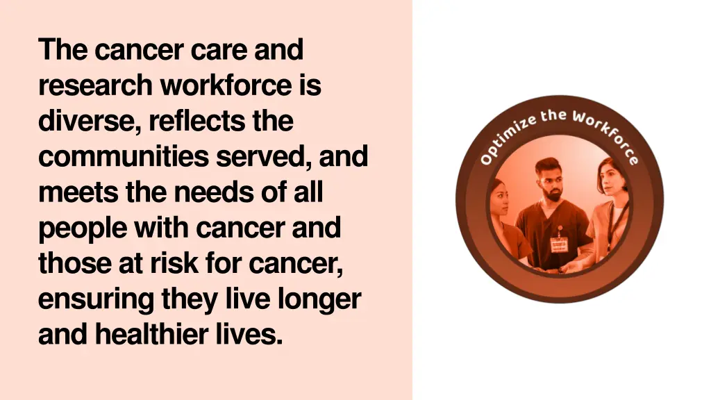 the cancer care and research workforce is diverse