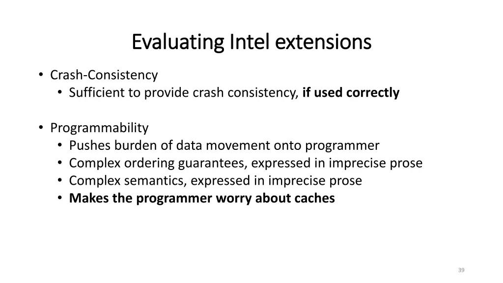 evaluating intel extensions evaluating intel 1