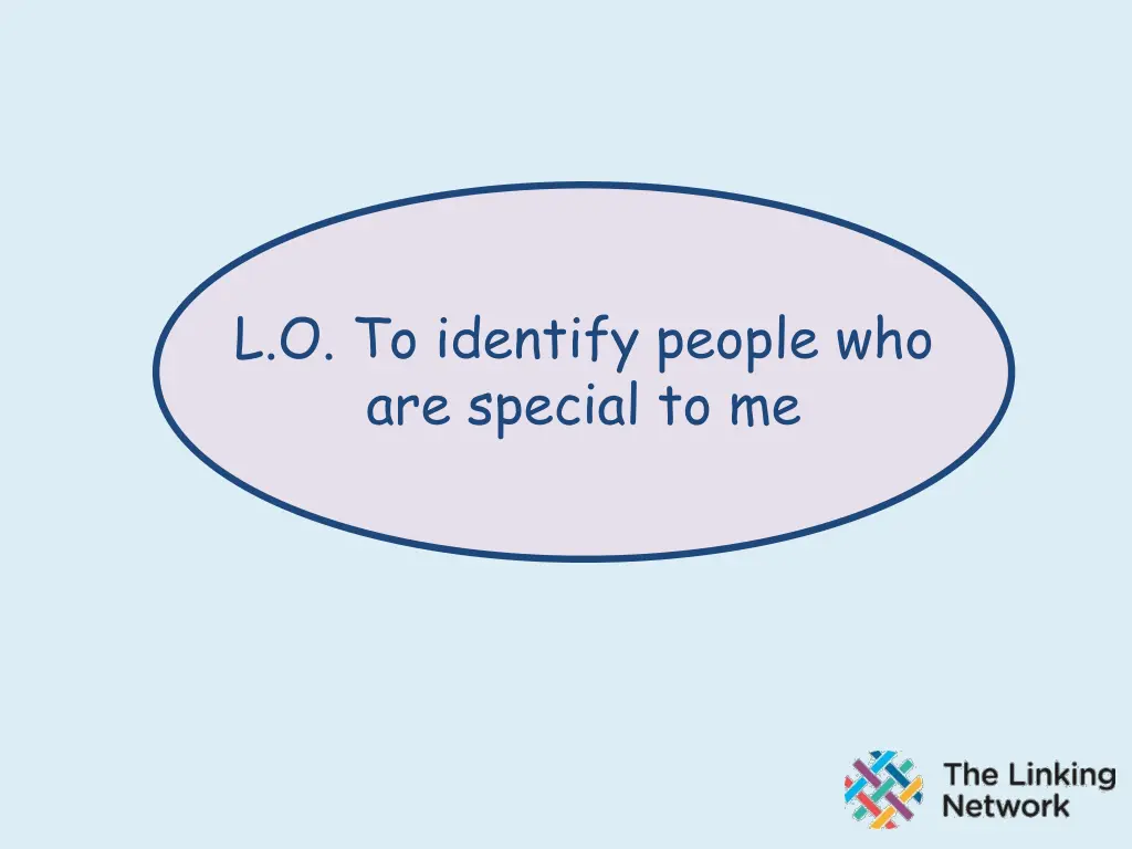 l o to identify people who are special to me