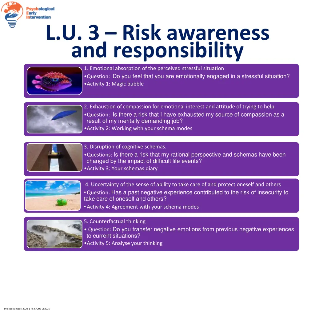 l u 3 risk awareness and responsibility