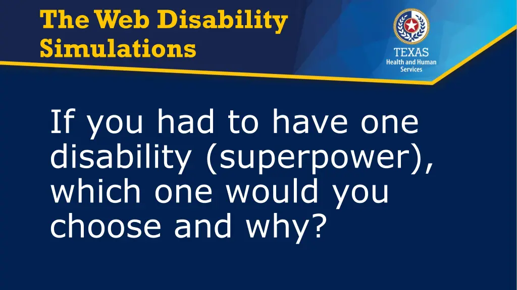 the web disability simulations