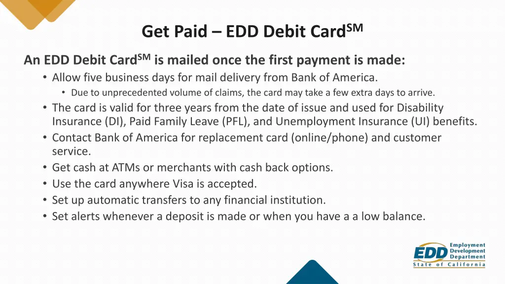 get paid edd debit card sm