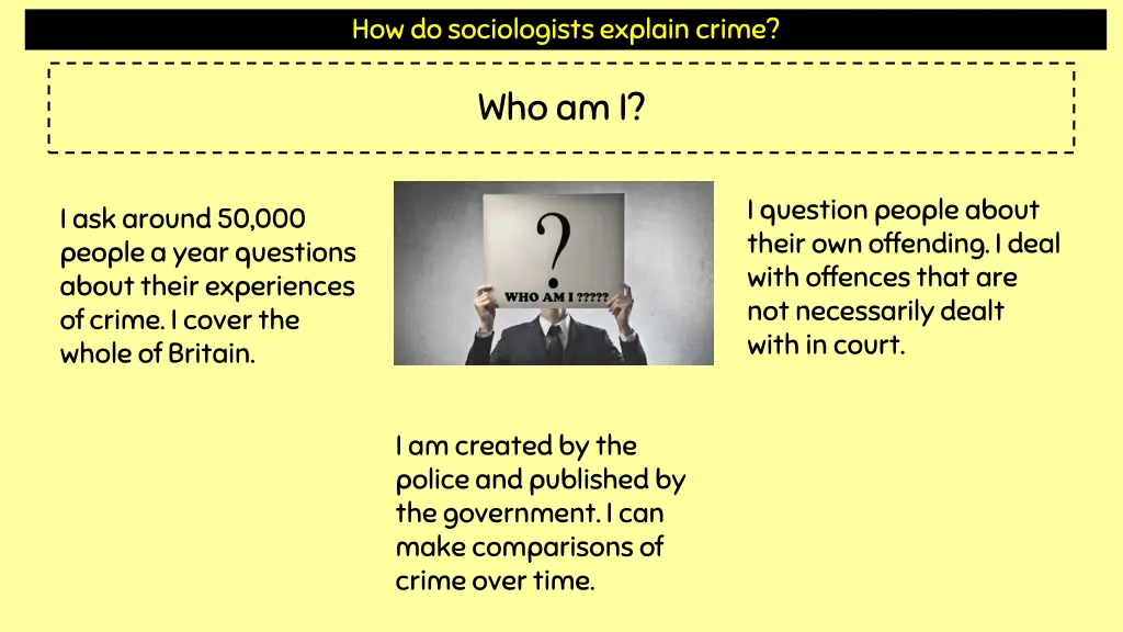 how do sociologists explain crime 2