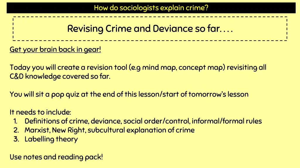 how do sociologists explain crime