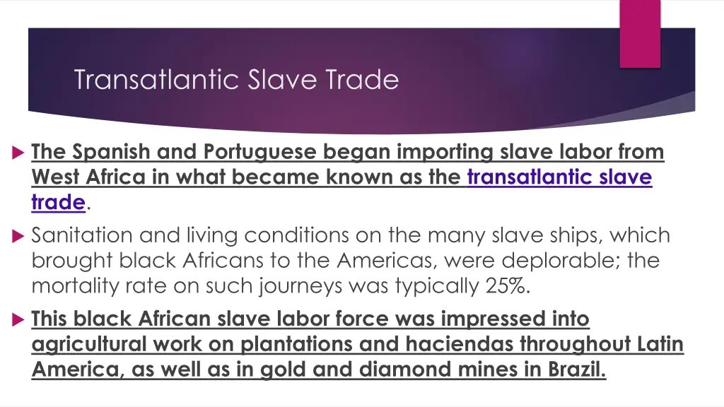 transatlantic slave trade