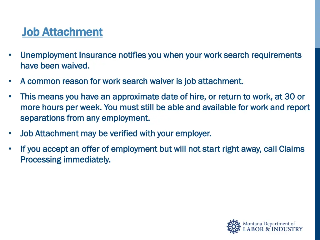 job attachment job attachment