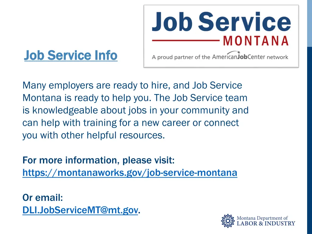 job service info job service info