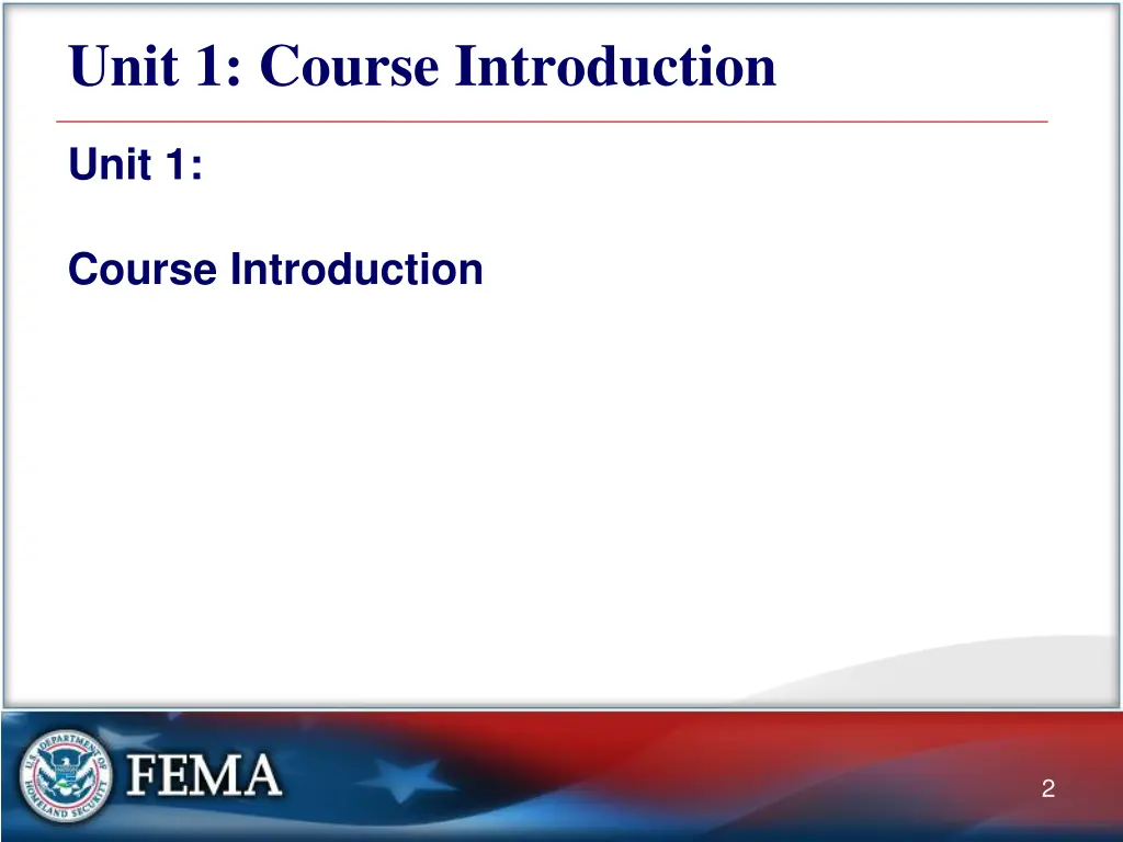 unit 1 course introduction