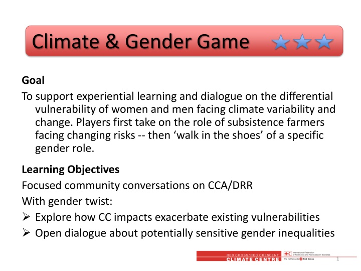 climate gender game