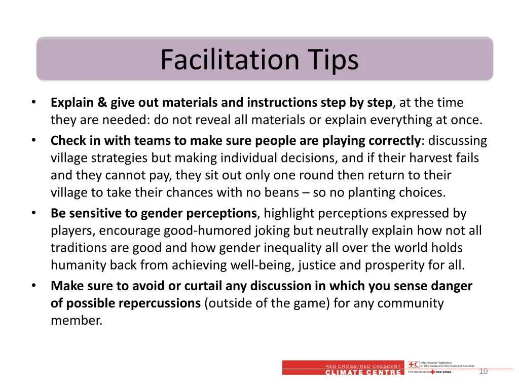 facilitation tips