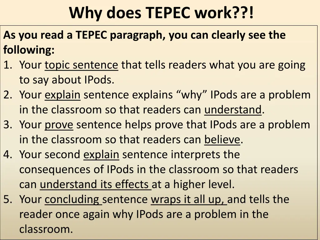 why does tepec work