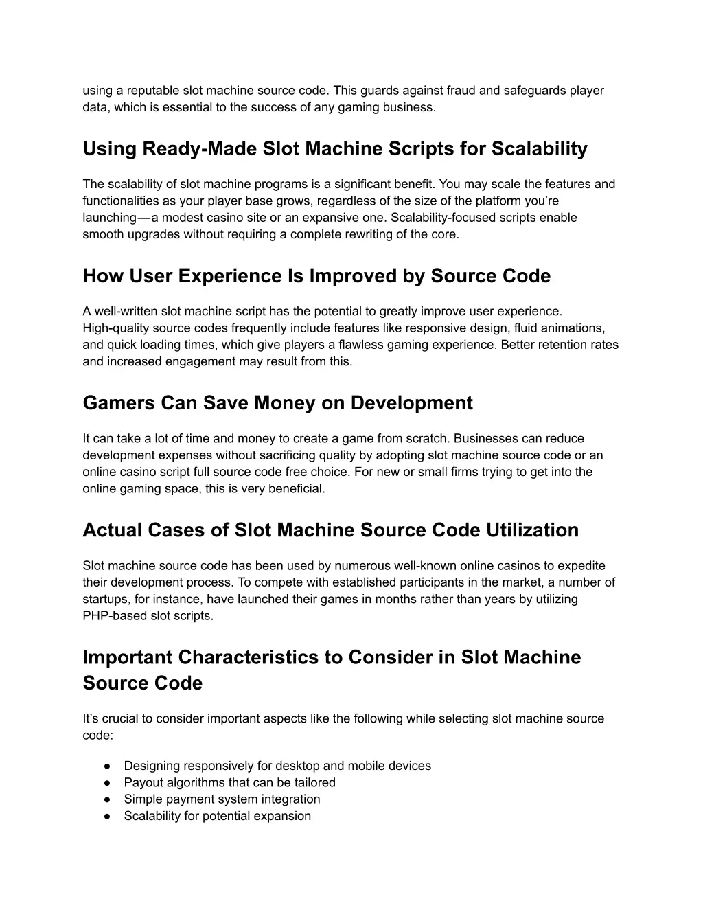 using a reputable slot machine source code this