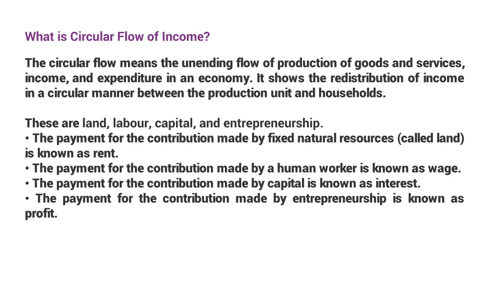 what is circular flow of income