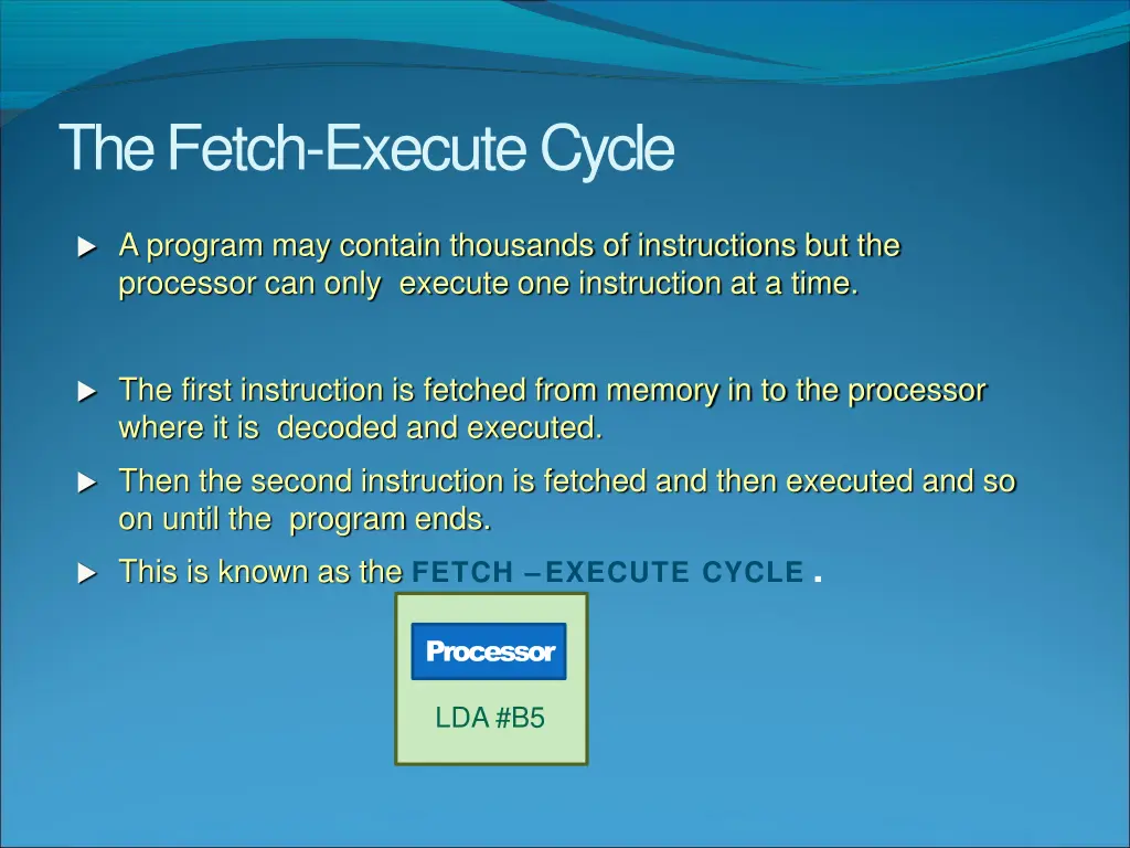 the fetch executecycle