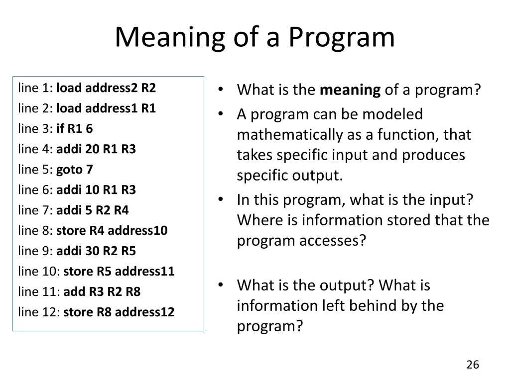 meaning of a program