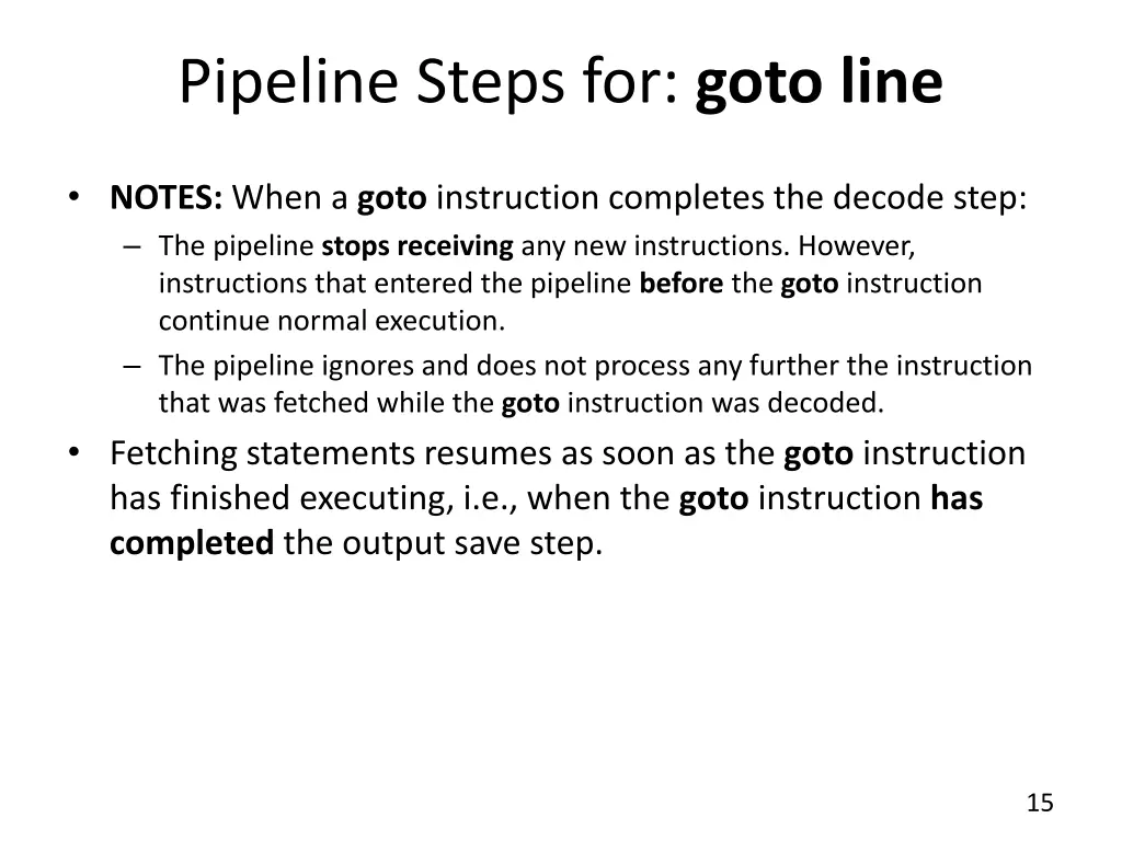 pipeline steps for goto line 2