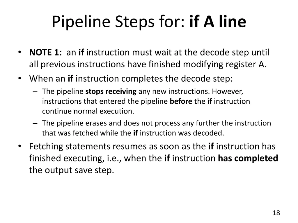 pipeline steps for if a line 2