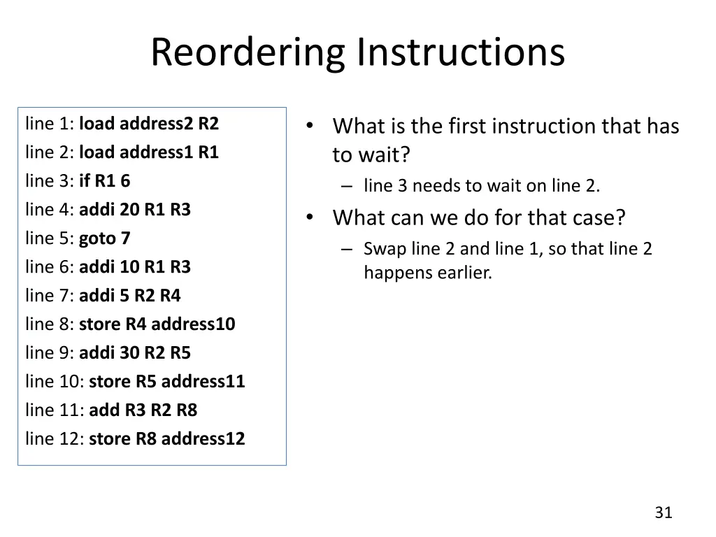 reordering instructions 4