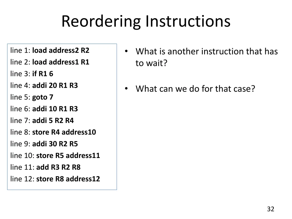 reordering instructions 5