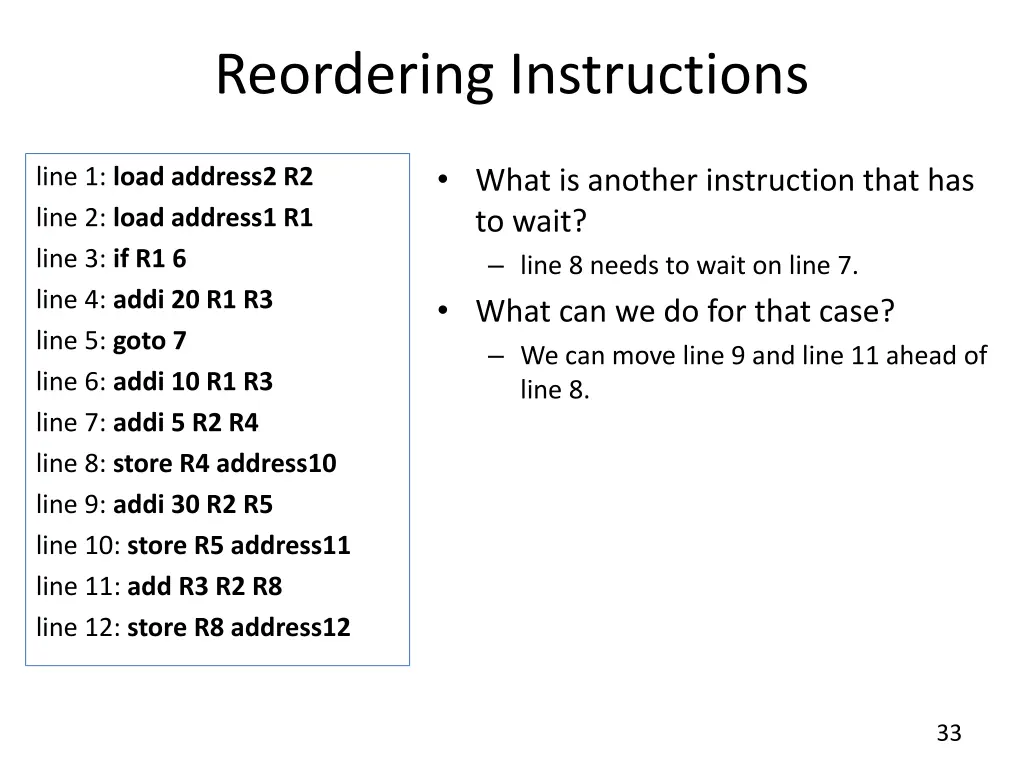 reordering instructions 6