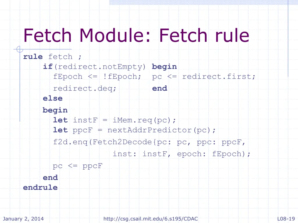 fetch module fetch rule