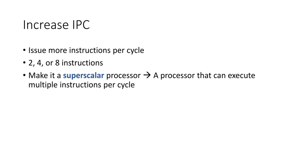 increase ipc