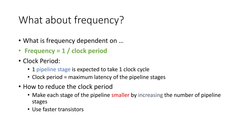 what about frequency