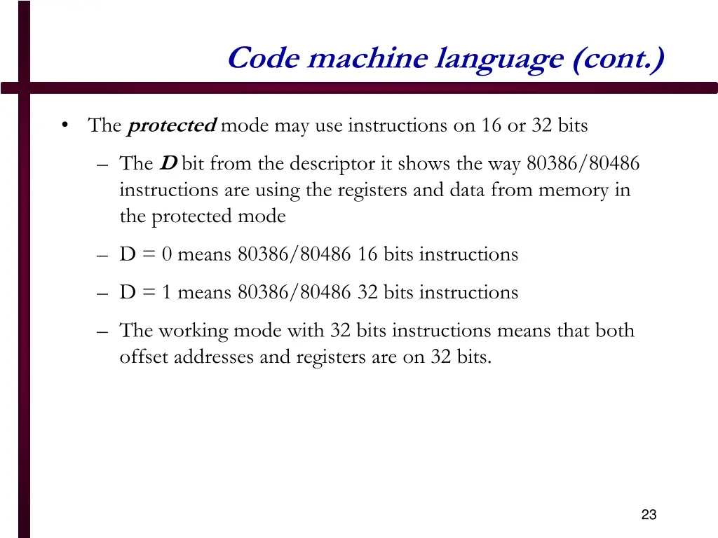 code machine language cont