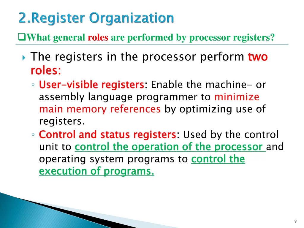 what general roles are performed by processor