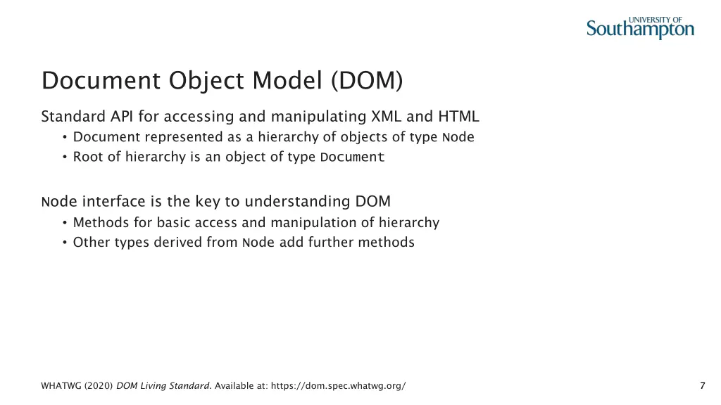 document object model dom